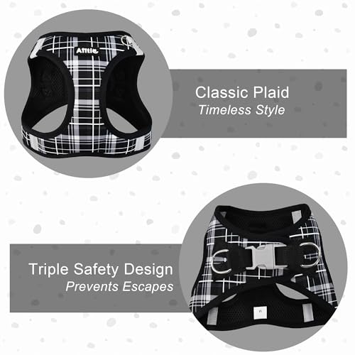 AIITLE Dog Harness Leash Set for Medium Dogs, Step in No Choke Reflective Adjustable Vest Harness with Leash, Breathable P...