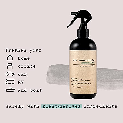 Air Essentials 12 oz Air Freshener & Odor Eliminator Spray - Neutralize Odors from Smoke, Pets, Food & Garbage in Homes, O...