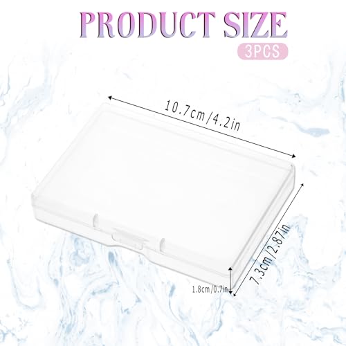 KALIONE 3-Piece Portable Travel Cotton Pad Holder - Bathroom Vanity Countertop Storage Organizer - Cotton Ball & Swab Disp...