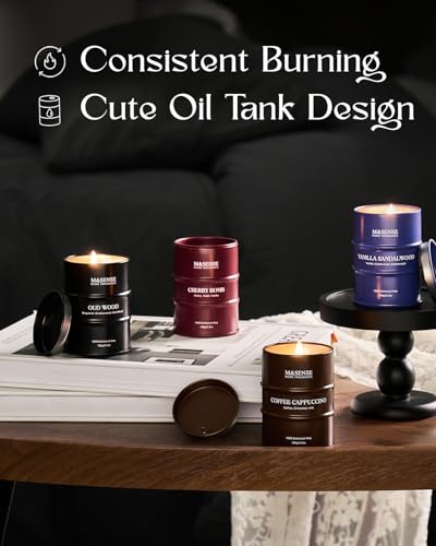 M&SENSE Spring Candles Set | Holiday Scented Candles Gift Set | 4 Pack Candles for Home Scented Candle,Cherry Vanilla Oud ...