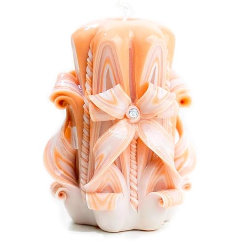 Carved Candle Artisan, Handcrafted Decorative Dipped, Home Decor, Fancy Unique Birthday Gift, New Year, Thanksgiving, Chri...