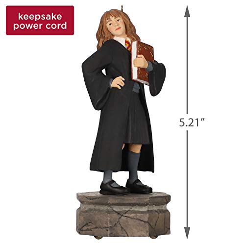 Hallmark Keepsake Christmas 2019 Year Dated, Harry Potter Collection Hermione Granger Ornament with Light and Sound