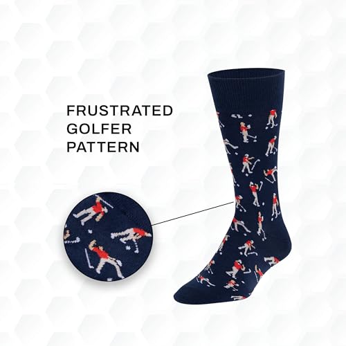 Shanker Golf Socks - Funny Angry Golfer Socks - Funny Golf Gift for Men - 1 Pair per Pack - Size 10-13