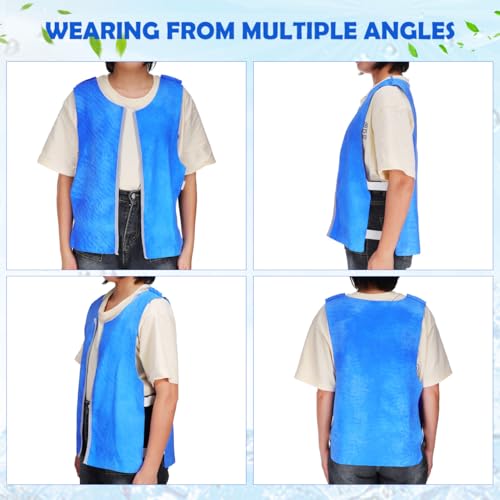 INOOMP Cooling Vest for Men and Women Breathable Pva Ice Cooling Vest for Outdoor Sports and Activities Reusable Evaporati...