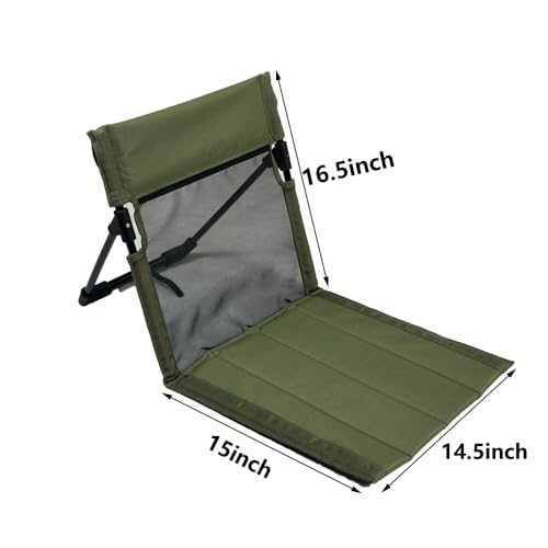 2 Pack Foldable Camping Chairs with Mesh Backrest,Ultra-Light Portable Beach Chairs with Carry Bag for Sunbathing Swimming...