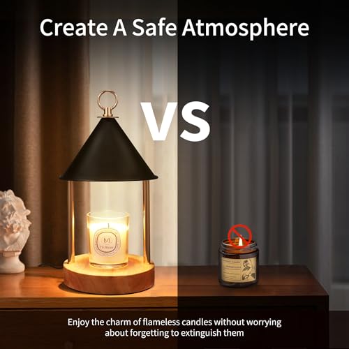 OGACFO Candle Warmer Lamp with Timer and Dimmable, Birthday Gifts Women Mom, Flameless Wax Warmer with Anti-Scald Bi Metal...