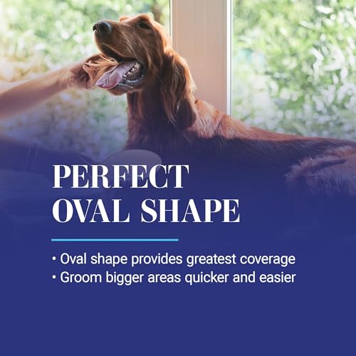 Chris Christensen Dog Brush, 27 mm Oval Pin Brush, Original Series, Groom Like a Professional, Stainless Steel Pins, Light...