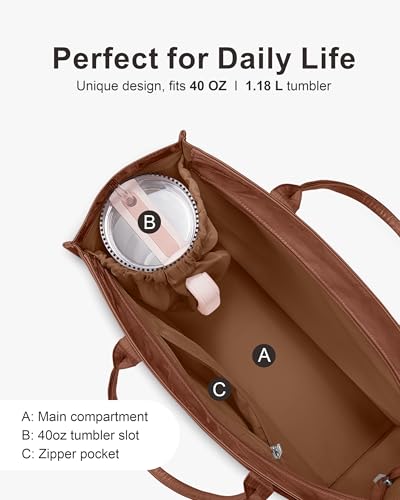 Large PVC Tote Bag for Women, Kraft Paper Handbag Beach Tote with Letter Print, Top Handle Purse for Work Travel Shopping