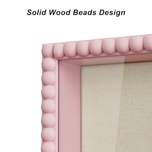 Love-KANKEI Shadow Box Frame 11x14, Deep Large Shadow Box Display Case with Unique Beads Door and Glass Window, Wood Memor...