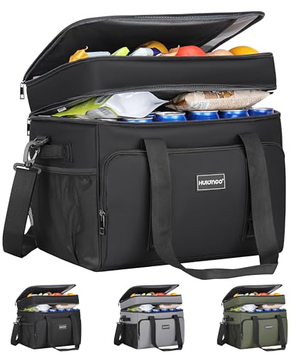 Hulongo Insulated Soft Cooler Bag, Large Ice Coolers Soft Sided Ice Chest for Beach, Collapsible and Portable