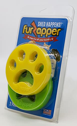 FurZapper Pet Hair Remover for Laundry, 2 Pack - Reusable Dog & Cat Hair Remover Tool As Seen on Shark Tank - Removes Pet ...