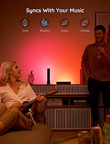 Govee Smart LED Light Bars, Work with Alexa and Google Assistant, RGBICWW WiFi TV Backlights with Scene and Music Modes fo...