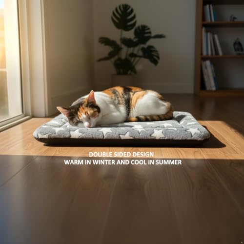 Dog Bed Mat - Soft and Comfortable Dog Kennel Cat Bed, Washable Dog Bed or Cat Bed, Suitable for Dog Crate Ped, Cat Cage B...
