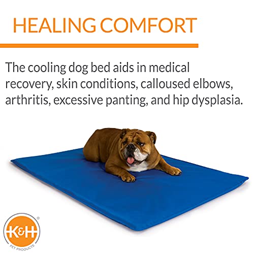 K&H Pet Products Cool Bed III Dog Cooling Mat, Indoor Outdoor Cooling Beds for Medium Dogs, Chilling Pet Pad for in Home, ...