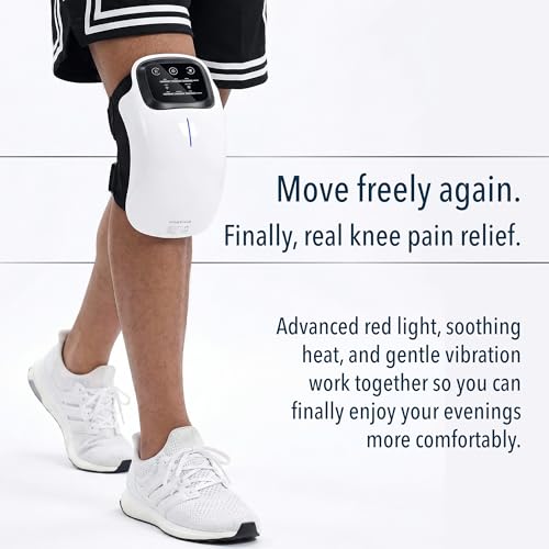 FORTHIQ Knee Massager Smart for Pain Relief with Heat and Red Light Therapy, 2026 Updated Edition, Relax Tight Muscles, Id...