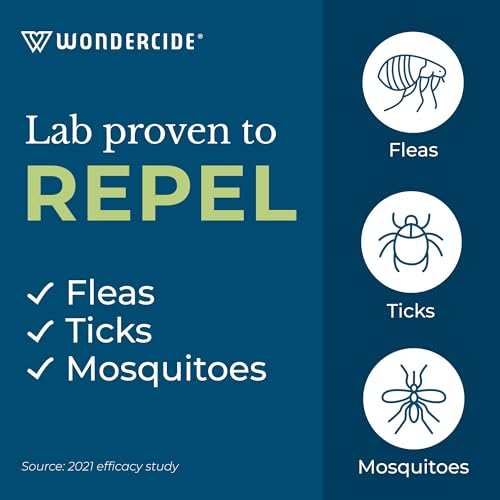 Wondercide - Flea & Tick Dog Spot On - Flea, Tick, and Mosquito Repellent, Prevention for Dogs with Natural Essential Oils...
