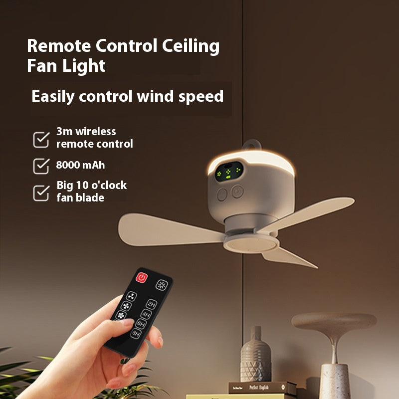 Fuke Remote Control Charging Usb Small-size Ceiling Fan