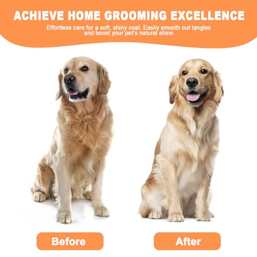 Cat Steam Brush for Cats & Dogs,3-in-1 Self Cleaning Pet Grooming Brush with One-Click Hair Release Button, Anti-Static De...