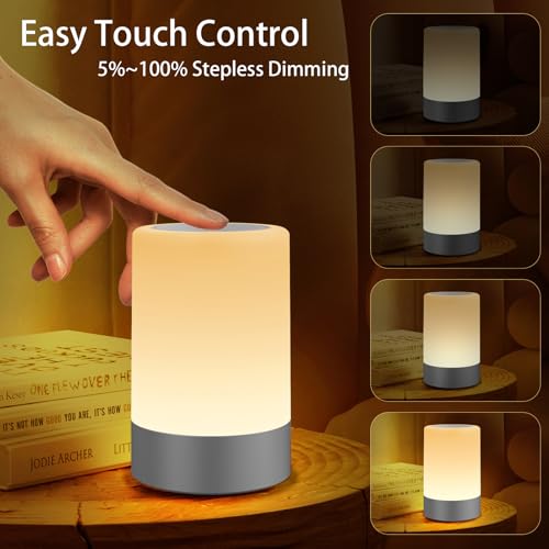 G Keni Nursery Night Light for Baby, Portable LED Touch Night Lamp for Kids and Adult, Breastfeeding, Sleep Aid, USB Recha...
