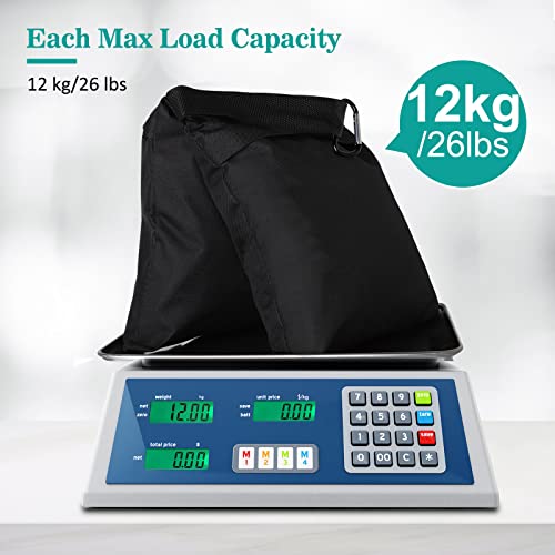 Aimosen 4 Packs Sandbags Weight Bags for Light Stand Photography Video Equipment, Heavy Duty Saddlebag for Backdrop Stand,...