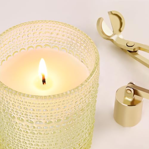 DARJEN Vanilla Candles for Home- 6.3oz 42H Natural Soy Wax Aromatherapy Jar Candle with Strong Scent, Decorative Aesthetic...