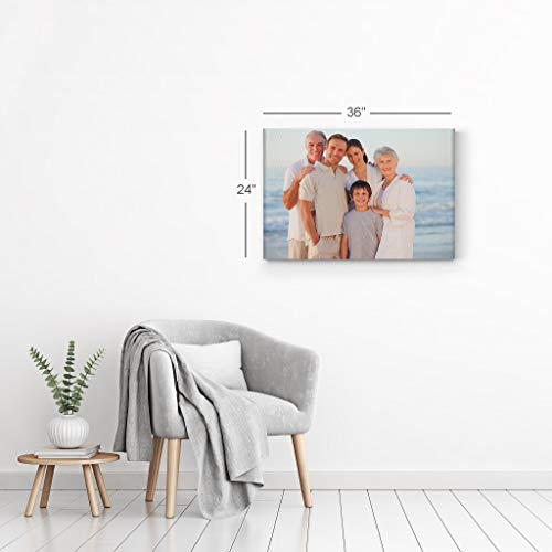 Smile Art Design Custom Canvas Print – Personalized Photo Wall Art, Made to Order in USA, Premium Canvas, Gallery Wrapped
