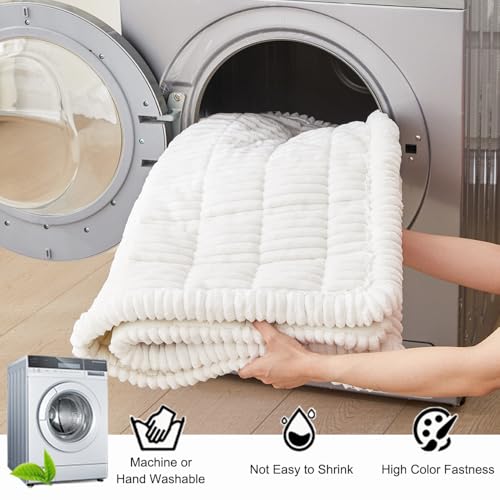 Awjcsv Couch Cover for Dogs Washable, Fuzzy Pet Couch Covers for 3 Cushion Sofa Pet Friendly, Non Slip Sofa Cover (White, ...
