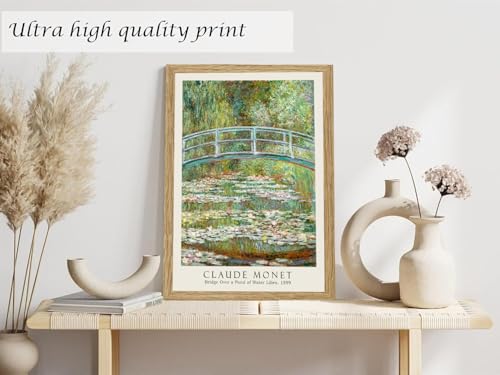 Induslyfe Framed Grass Wall Art Canvas Decor Set of 3, Matisse Wall Art Framed Prints Posters Mid Century Modern Art, Gogh...