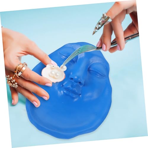 CAXUSD Abstract Face Resin Tray Decorative Organizer Storage Dish for Bedroom Bathroom Decor Versatile Aesthetic Home Accent