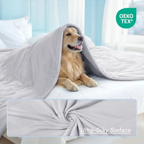 Luciphia Premium Cooling Dog Blanket Washable Q-MAX>0.5 Small Medium Large Pet Mat Puppy Cat Self-Cooling Soft Breathable ...
