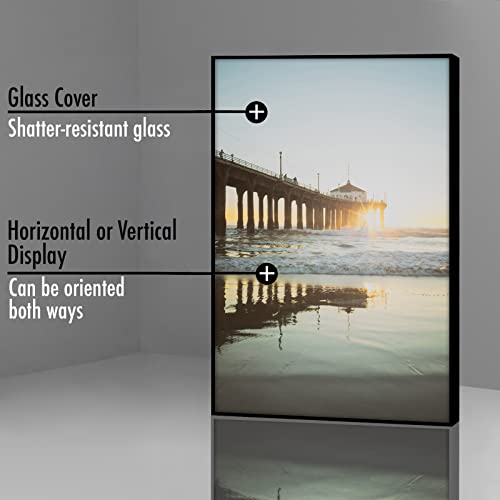 Americanflat Front Loading 4x6 Picture Frame with Shatter-Resistant Glass - Set of 12 - Metropolitan Collection - Photo Fr...