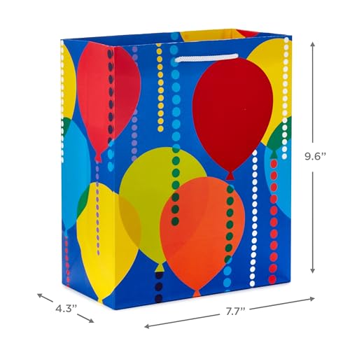 Hallmark Assorted Birthday Gift Bags (8 Bags: 4 Medium 9", 4 Large 13") for Kids, Teachers, Grandchildren, Adults, Sibling...