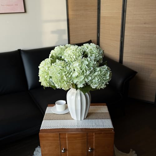 DUYONE 3PCS 22 inch Lifelike Artificial Hydrangea Large Flowers Artificial Flowers Dry Flowers Outdoor Wedding Christmas O...