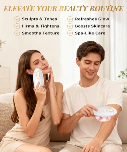 INTEO 3 in 1 Face & Body Sculpting Machine – Rechargeable Beauty Device for Body Contouring, Cellulite Massager Tool with ...