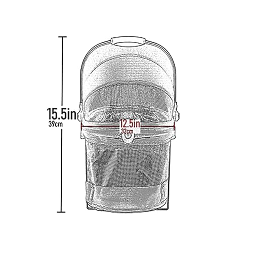 Pet Gear No-Zip View 360 Ultra Lite Pet Safety Carrier & Car Seat for Small Dogs & Cats Push Button Entry, 15", Cotton Candy