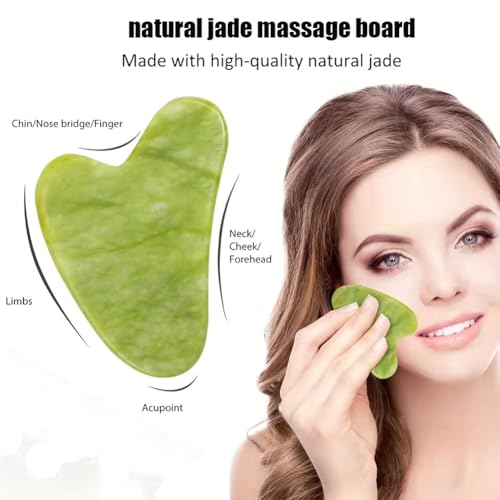 Ice Roller for Face and Gua Sha Set, Cooling & Firming Effect, Sculpting Tool for Jawline Skin Care Tools, Self Care Gift ...