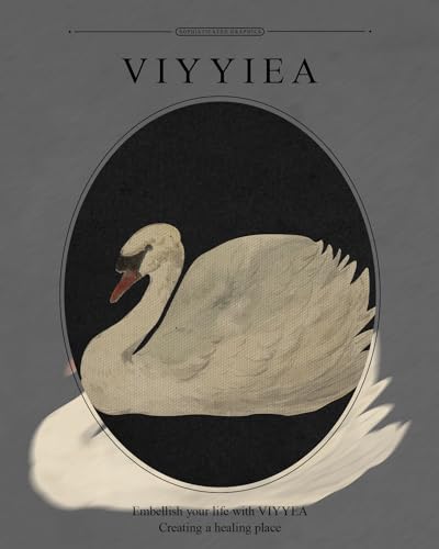 VIYYIEA Gold Framed Wall Art Canvas Print Home Decor,Black,13x16in