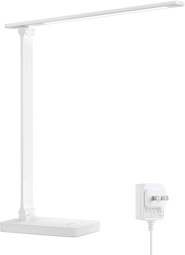 Lepro LED Desk Lamp, Metal Desk Light 9.5W 800lm, Forbes Vetted Best Task Lamp, 5 Color Modes 5 Brightness Level, Dimmable...