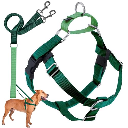 2 Hounds Design Freedom No Pull Dog Harness, Adjustable Harness and Leash Set, Easy Walking & Comfortable Control, Fits Sm...