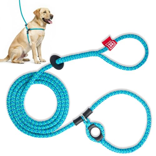 Harness Lead No Pull Dog Harness and Leash Set, Anti Pull Dog Harness for All Breeds and Sizes, One-Piece Cushioned Rope D...