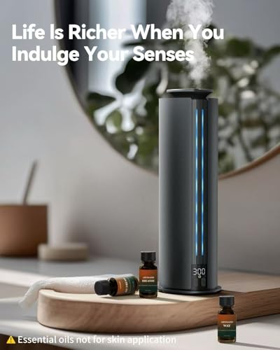 Aromadd 2026 Portable Waterless Diffuser, 1700 Sq Ft Hotel Collection Diffuser, 100ml Scent Air Machine for Home Cold Air ...