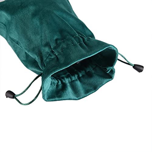 DINYAO Velvet Drawstring Bags, 5pcs 5 Colors Mixed Small Velvet Pouch, 6.2x7.8 Inches Cloth Gift Bags with Drawstring, Ant...