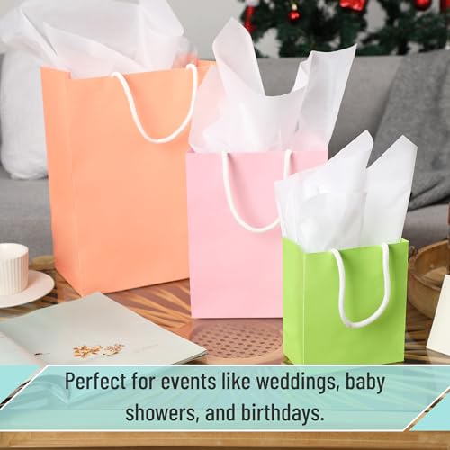 Mr. Pen- Paper Gift Bags with Handles, Assorted Sizes, 8 Pack, Ideal for Gifts, Weddings, Baby Showers, Birthdays, Shoppin...