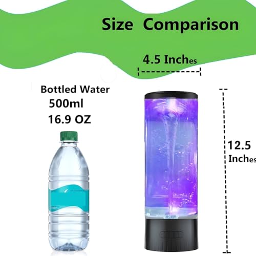 Mindiverse 12.5Inches Twister Hurricane Light with Remote & Breath Light - Water Vortex Mood Lamp, Fun and Exciting Gift f...