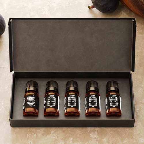 AirScent Hotel Diffuser Oil Gift Set - Inspired by The Most Popular 5-Star Hotel Scents - 10 mL, 0.34 fl oz Fragrance Oil ...