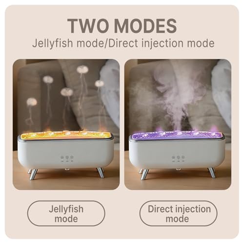 Jellyfish Diffuser Humidifier, Essential Aromatherapy 300ML Ultrasonic Diffuser with Essential Oils. 7 Colors Light Waterl...