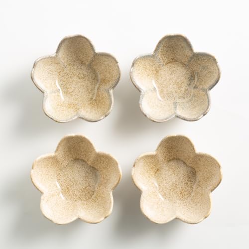 zerokyclan Floral Vanity Tray - Ceramic Jewelry Organizer Dish for Rings Necklaces Wedding Gift Idea(camel)
