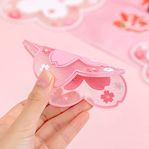 Sakura Coffee Cup Mat Kawaii Coaster 2PCS Cute Cherry Blossom PVC Home Tea Mug Pink Flower Pattern Anti-Skid Pot Bowl Pad ...