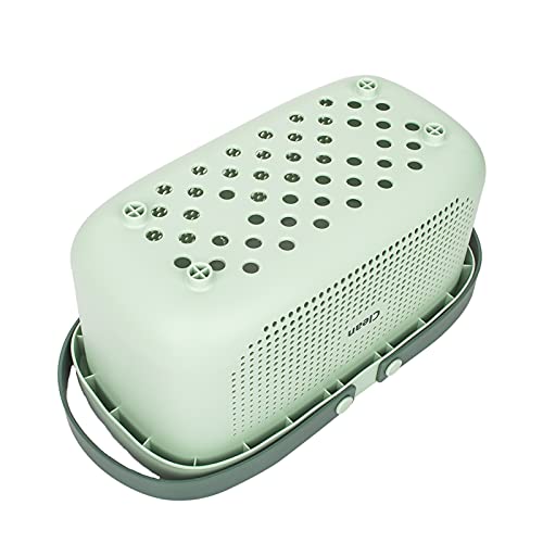 JiatuA Plastic Storage Basket with Handle Portable Shower Caddy Tote Organizer Basket Bin for Bathroom Kitchen Dorm Room B...