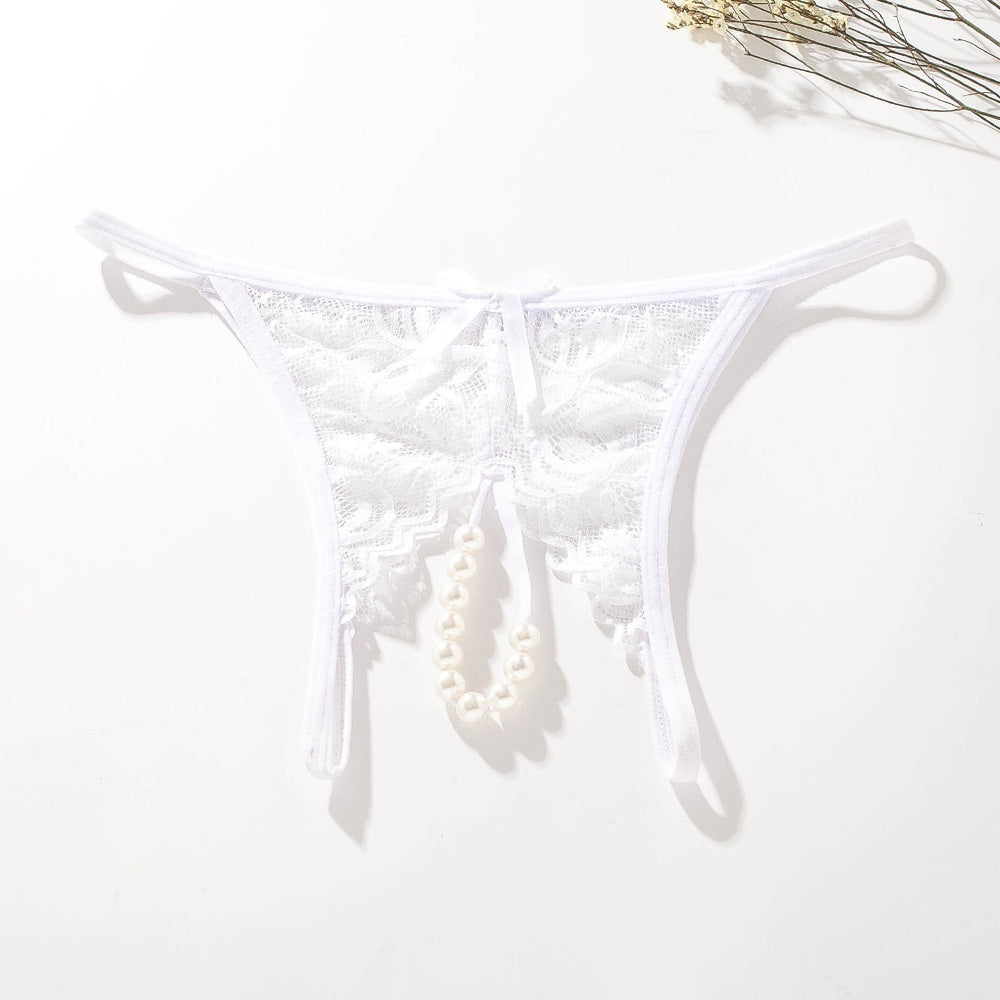 Nylon Women's Hot Pearl Massage Sexy Underwear